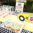 Vintage Race Car Birthday Party Printable Collection - Red, Yellow and Black